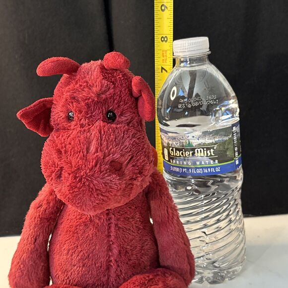 Jellycat BASHFUL DRAGON RED Plush Soft Stuffed Toy Animal London Retired 11in. - Picture 3 of 16